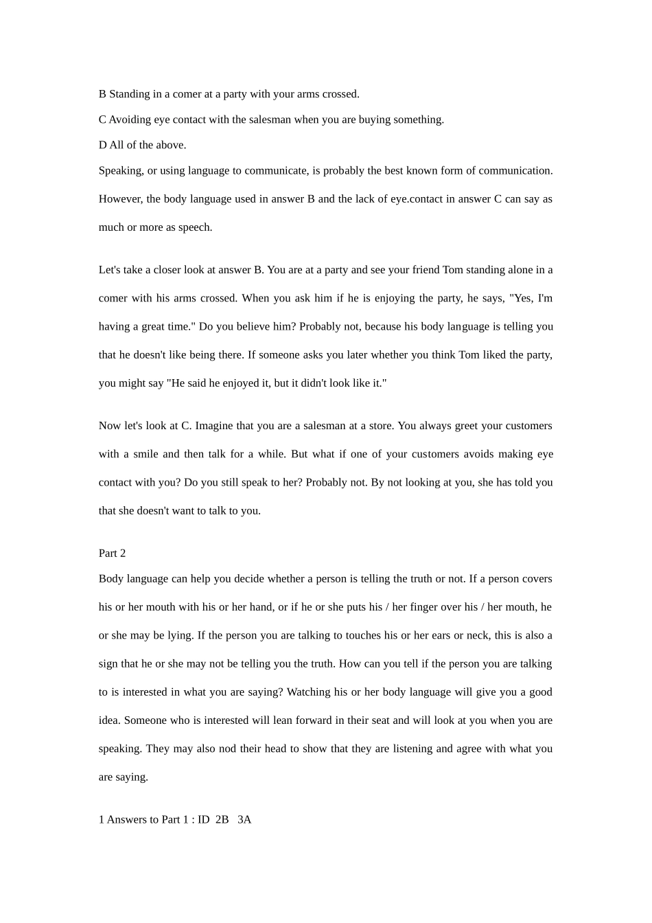 2014-2015高中英语 Unit 4 Body Language教案 新人教版必修4_第3页