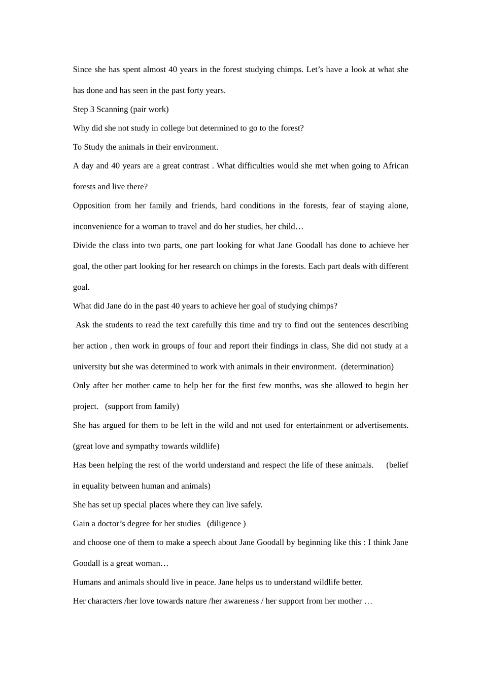 2014-2015高中英语 Unit1 Women of achievement教案 新人教版必修4_第3页