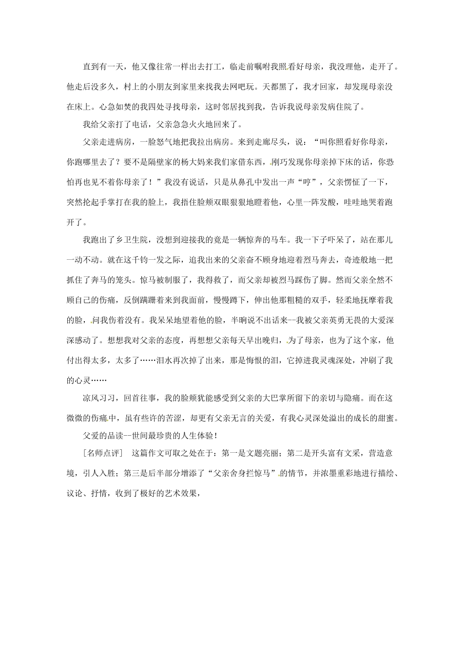 2013高考语文 作文训练精选 第13套_第2页