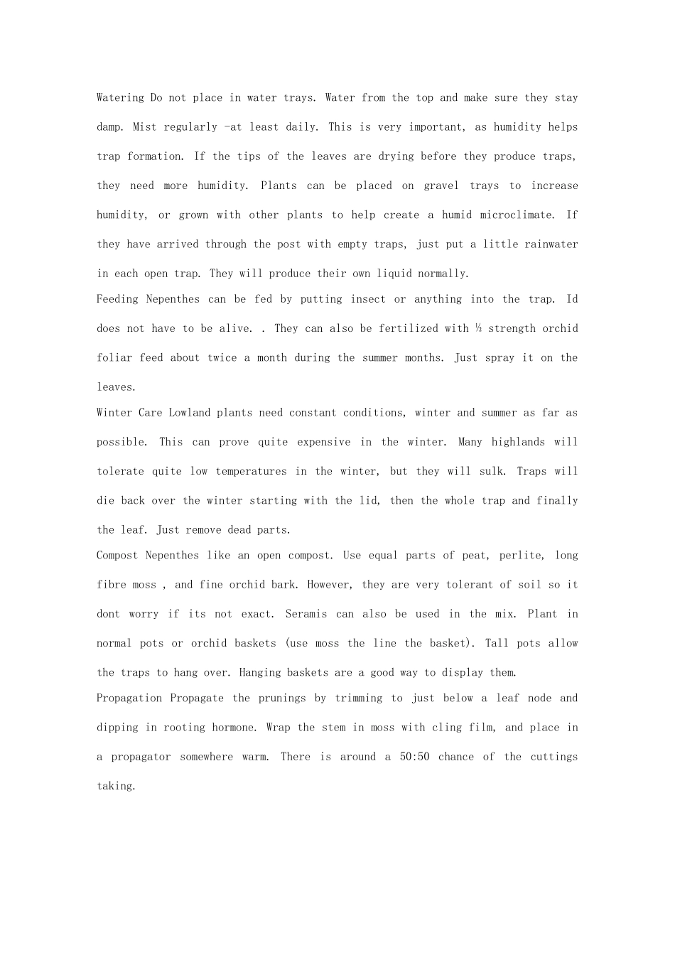 2014-2015学年高中英语 参考阅读 Pitcher plants素材 新人教版选修9_第2页