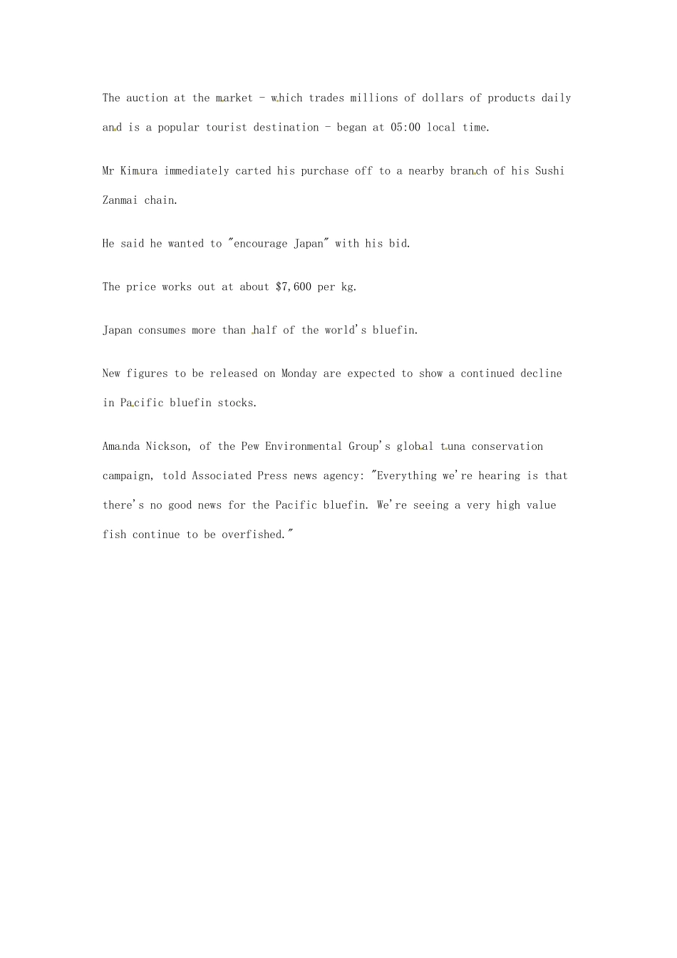 2014届高考英语一轮复习 精选阅读理解文章六十篇（37）_第2页