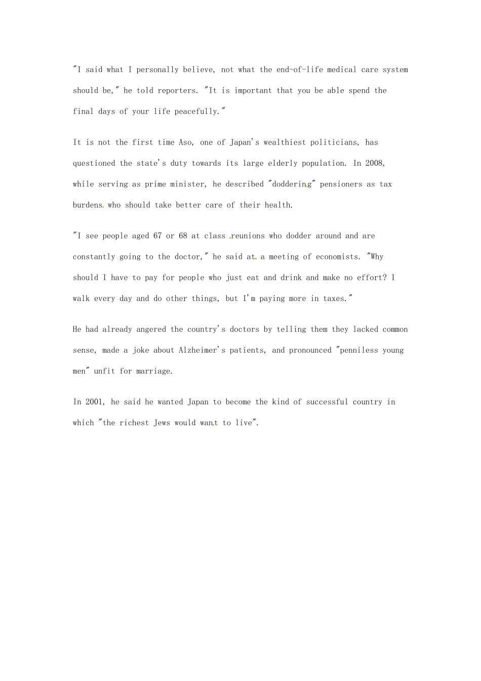 2014届高考英语一轮复习 精选阅读理解文章六十篇（38）_第3页