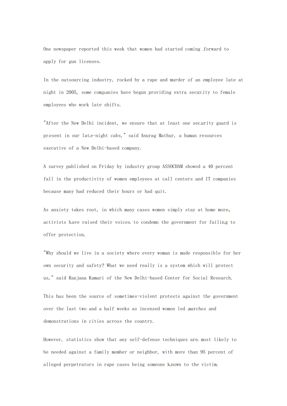 2014届高考英语一轮复习 精选阅读理解文章六十篇（50）_第2页