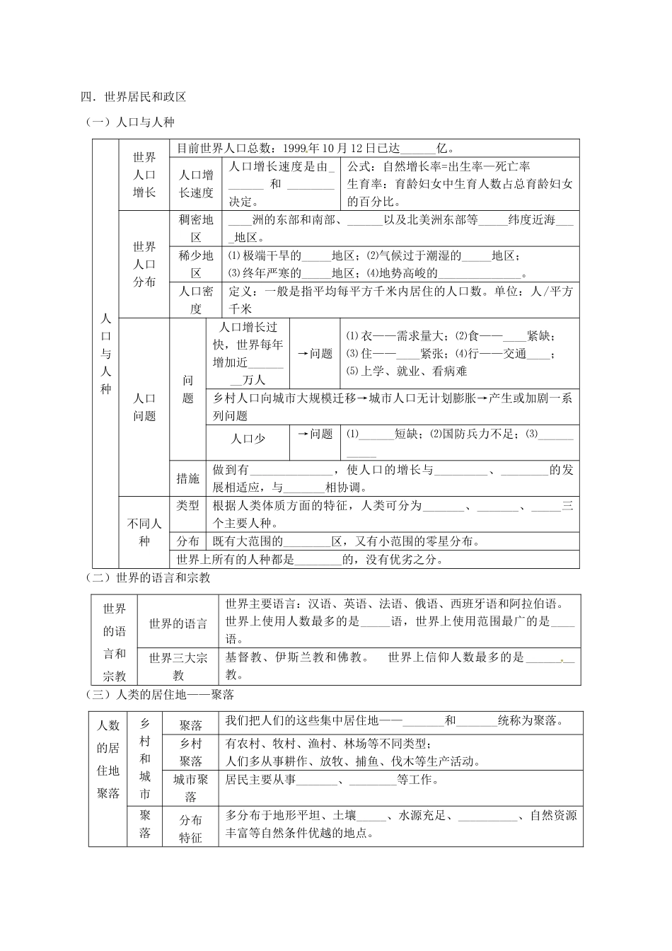 2014届高考地理一轮全程复习方案 第3讲 世界地理概况 湘教版 _第3页