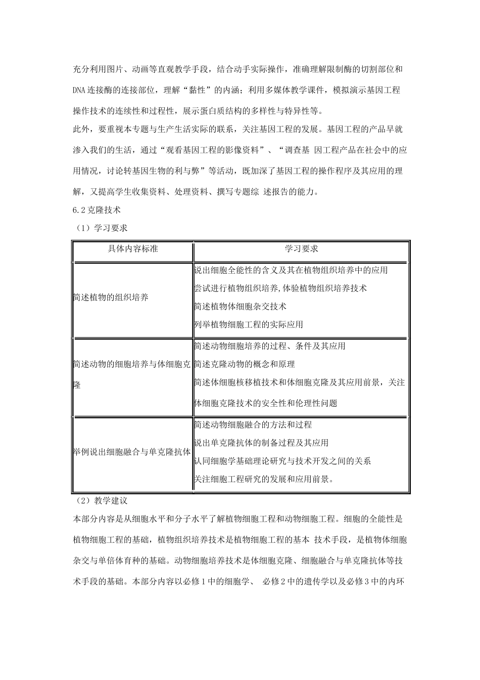 2014届高考生物二轮复习《现代生物科技专题》教案 中图版选修3_第3页
