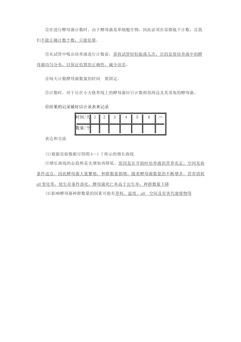 2014届高考生物专题复习 显微镜实验 探究培养液中酵母菌数量的动态变化教案 新人教版必修3_第2页