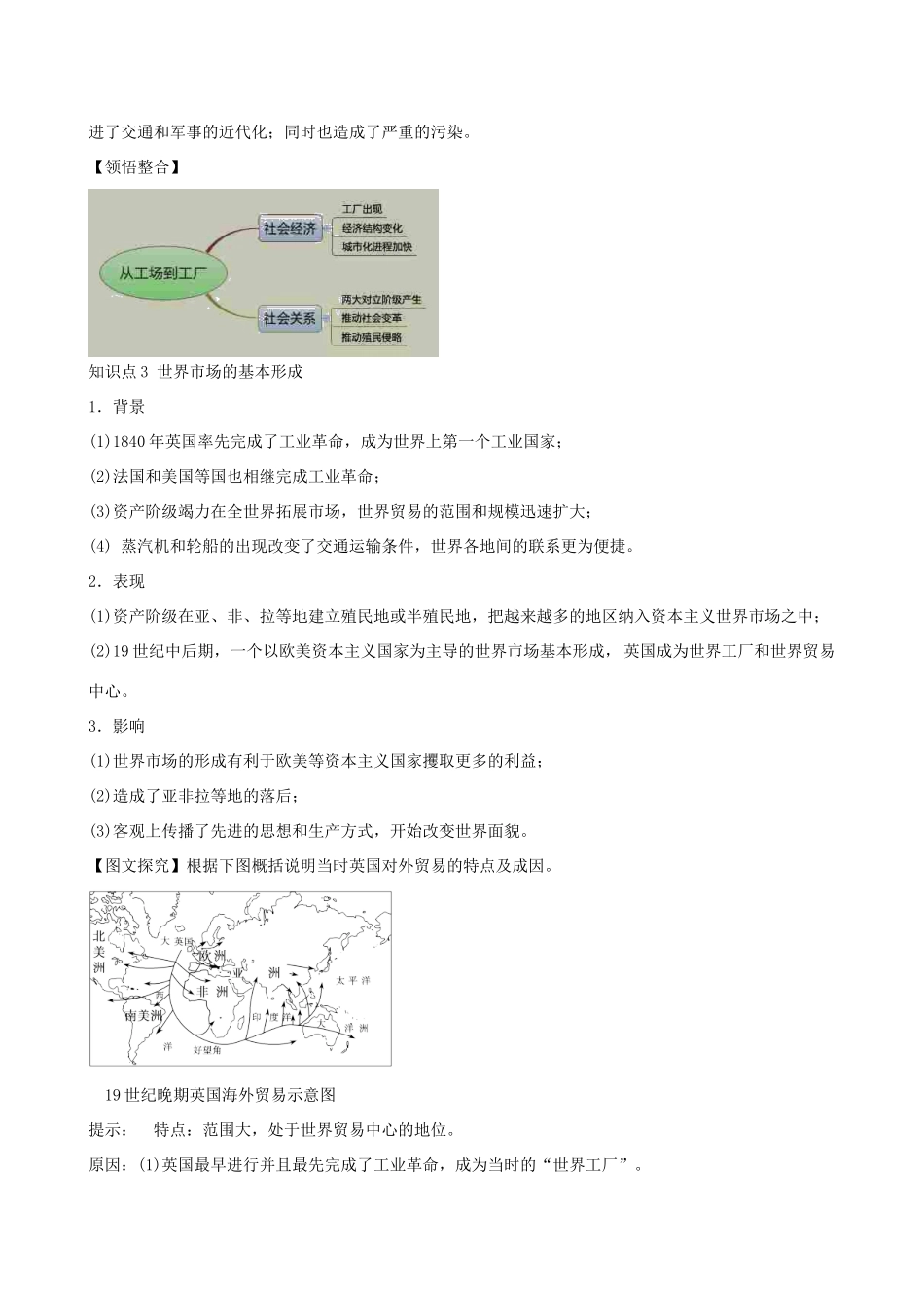 2014年高中历史 第二单元第7课 第一次工业革命同步学案 新人教版必修2_第3页