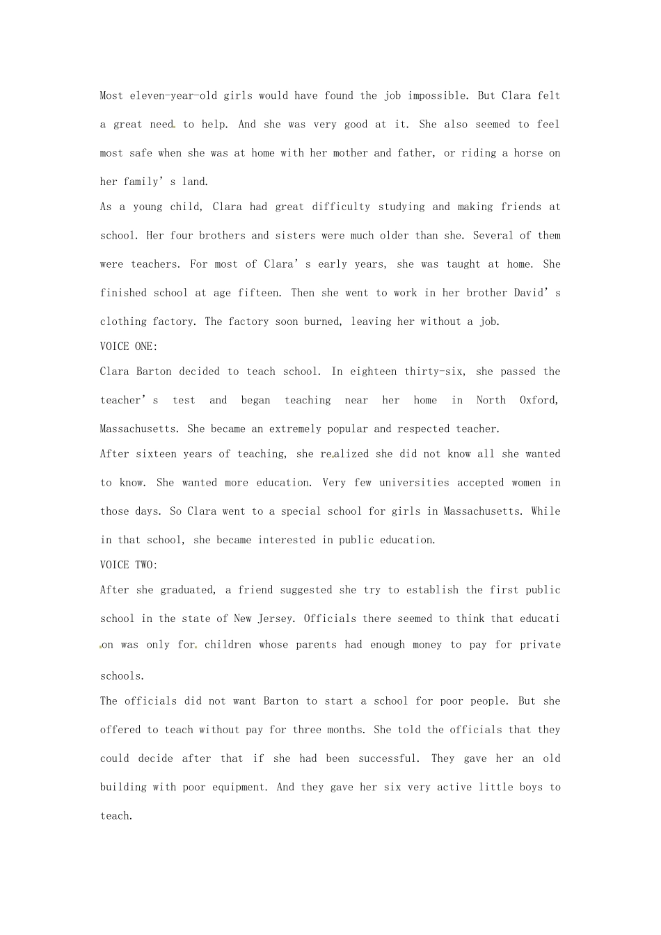 2014年秋高中英语 Module 2 A Job Worth Doing A Life of Caring for Others素材 外研版必修5_第2页