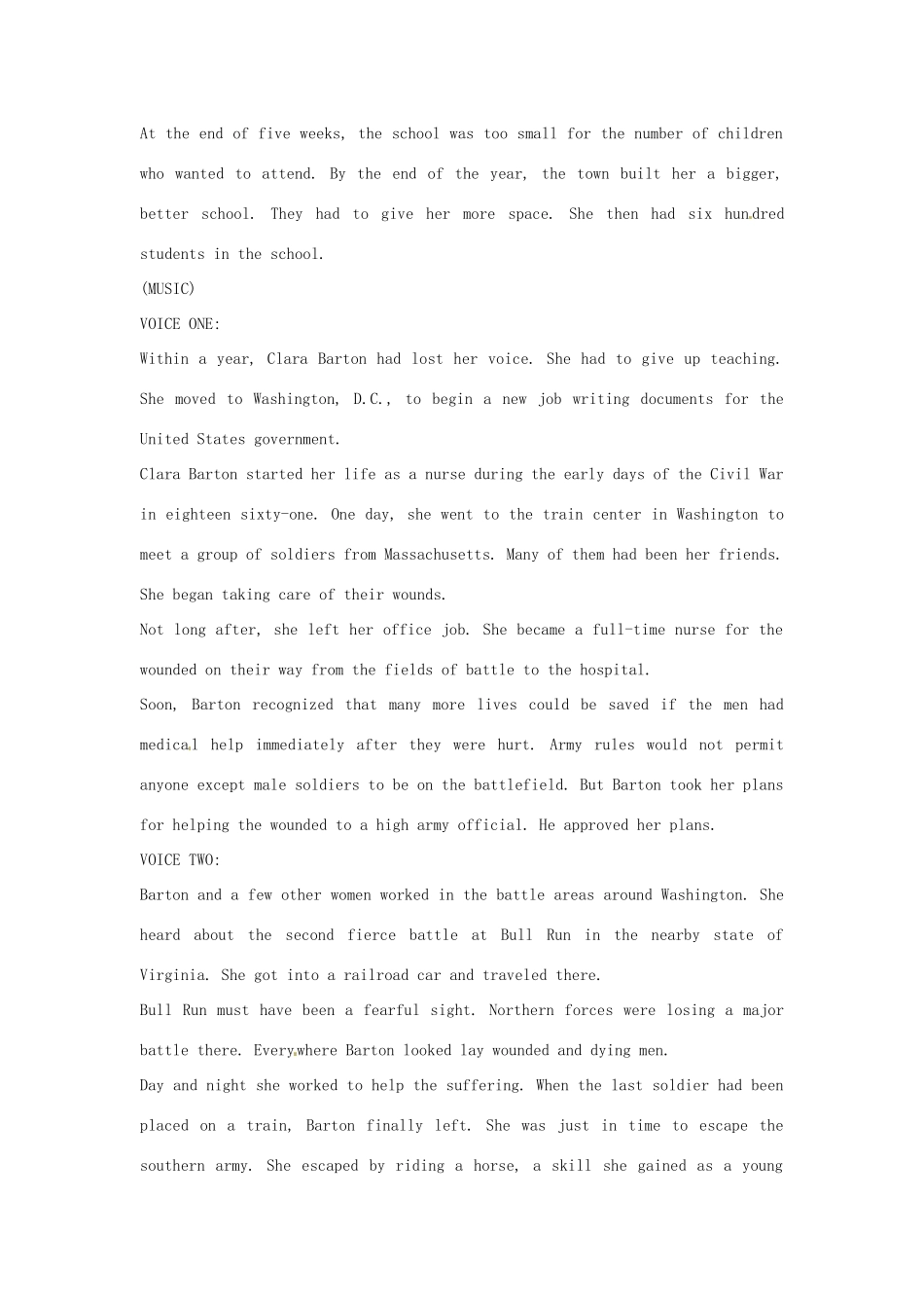 2014年秋高中英语 Module 2 A Job Worth Doing A Life of Caring for Others素材 外研版必修5_第3页