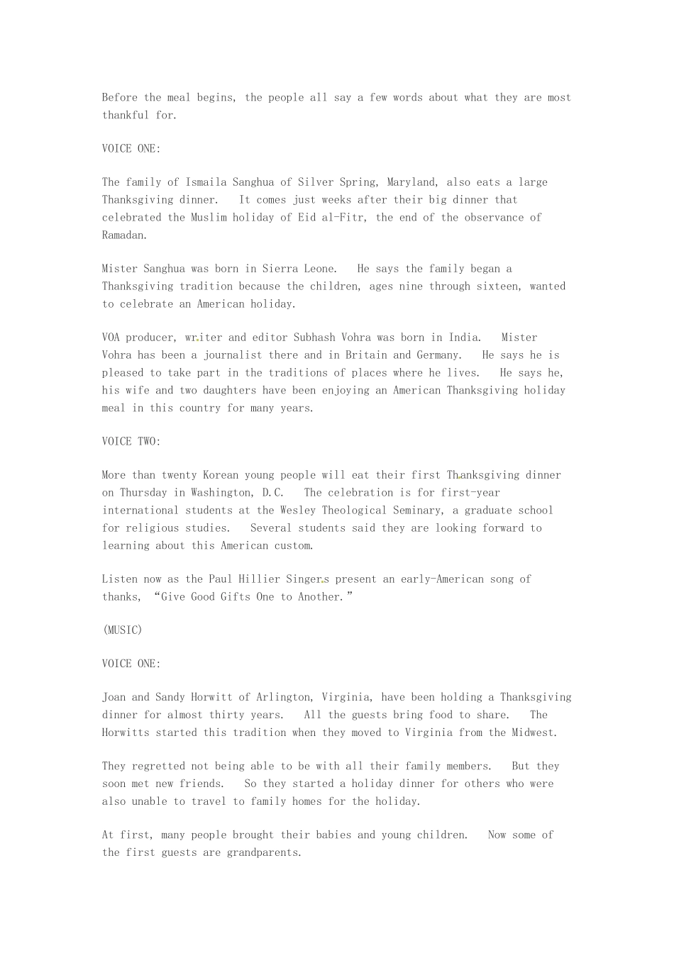 2014年秋高中英语 Module 4 Carnival Behind the Turkey The Story of Thanksgivin Behind the Turkey The Story of Thanksgivin素材 外研版必修5_第2页