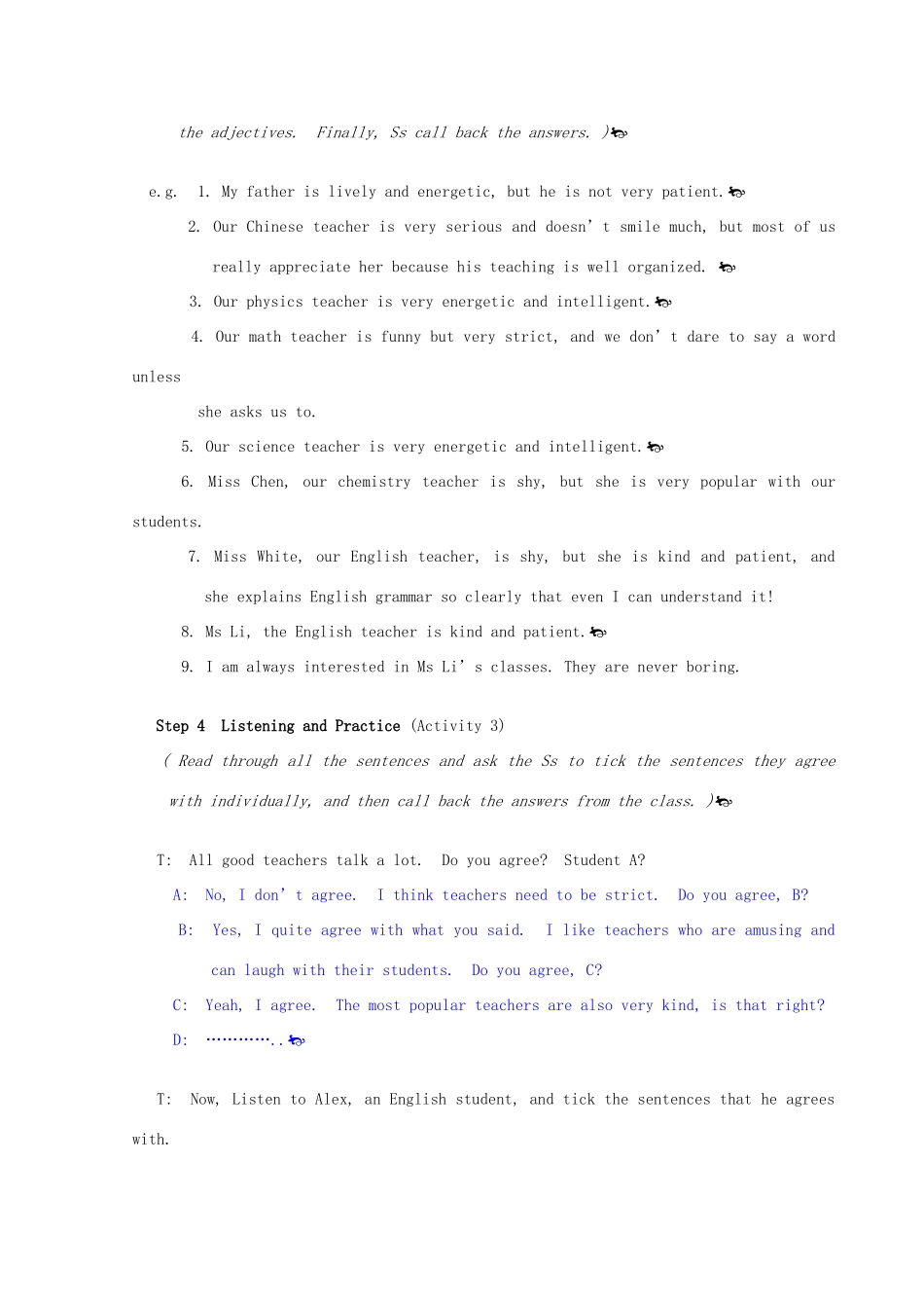 2014年高中英语 Module 2 my new teacher教案 外研版必修1_第3页