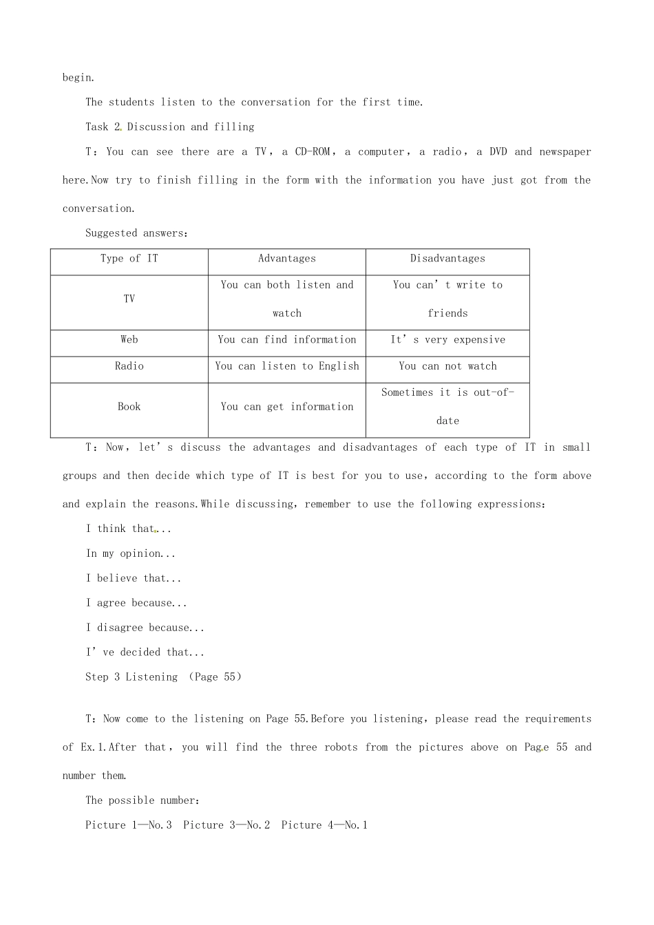 2014年高中英语 Unit 3 Computers Period 4 Listening同步教学备课教案 新人教版必修2_第2页