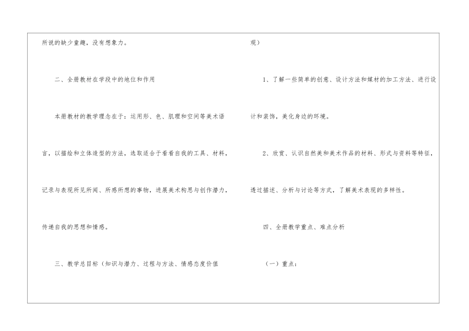 美术教学计划汇总九篇_第2页