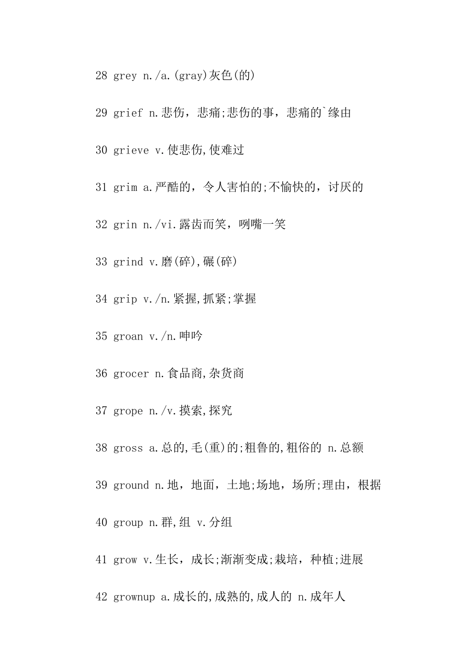 考研英语的重点单词_第3页