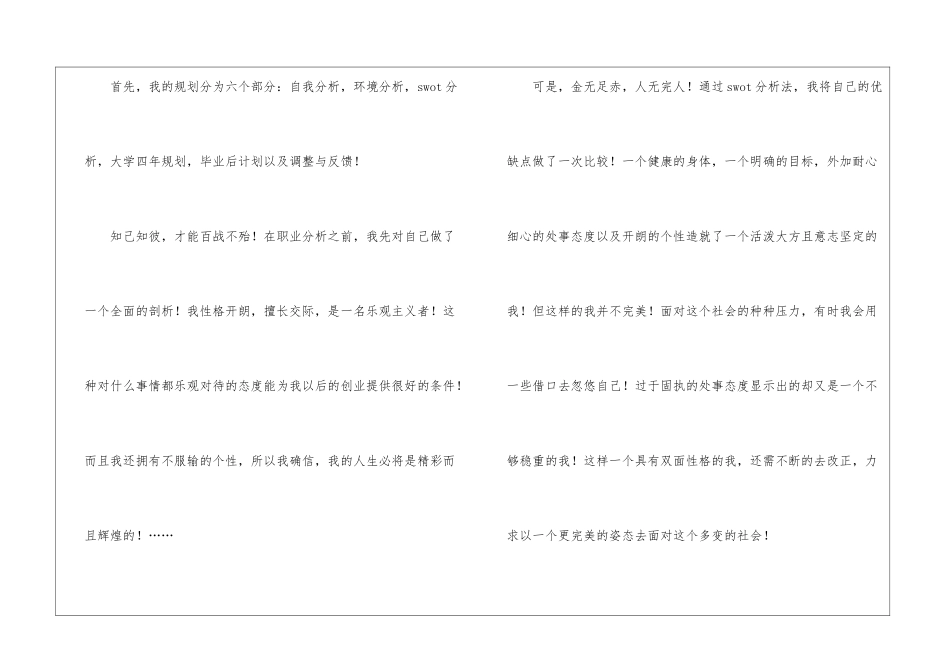 职业规划大赛演讲稿_第2页