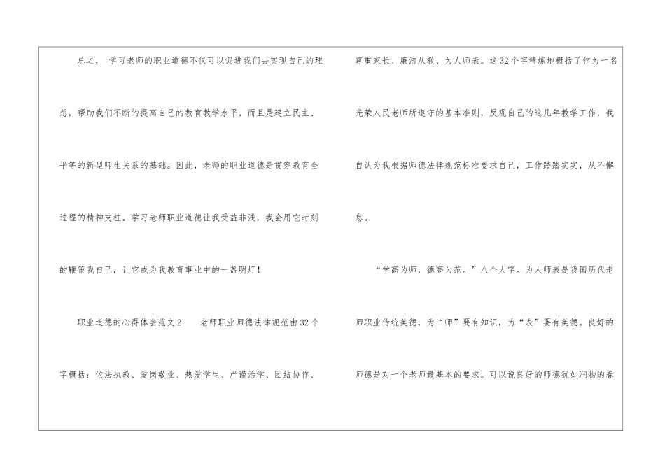 职业道德的心得体会_第3页