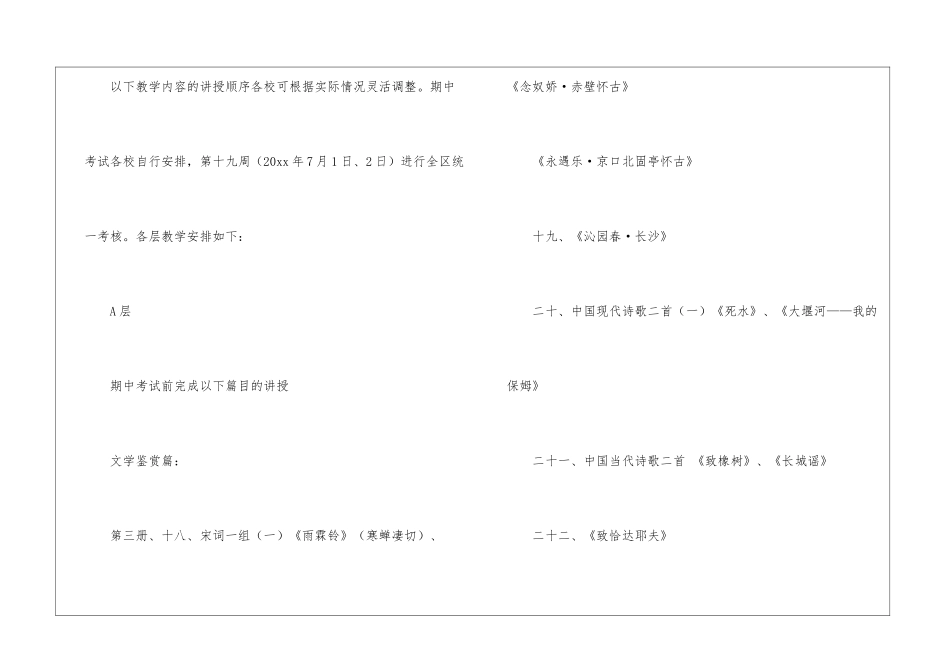 职高语文学科教学计划_第3页