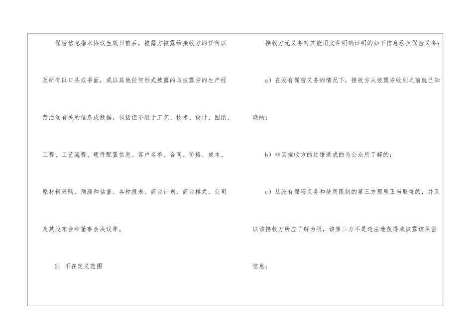 股权信息保密协议--_第2页