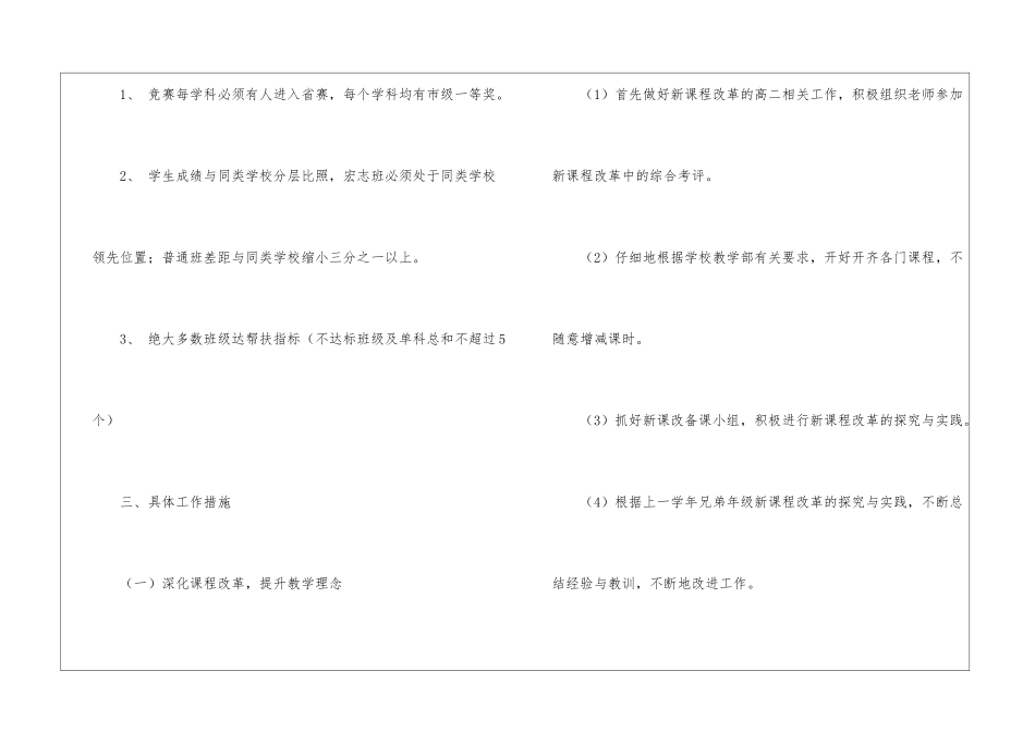 肥合六八一中学第一学期高二年级工作计划_第2页