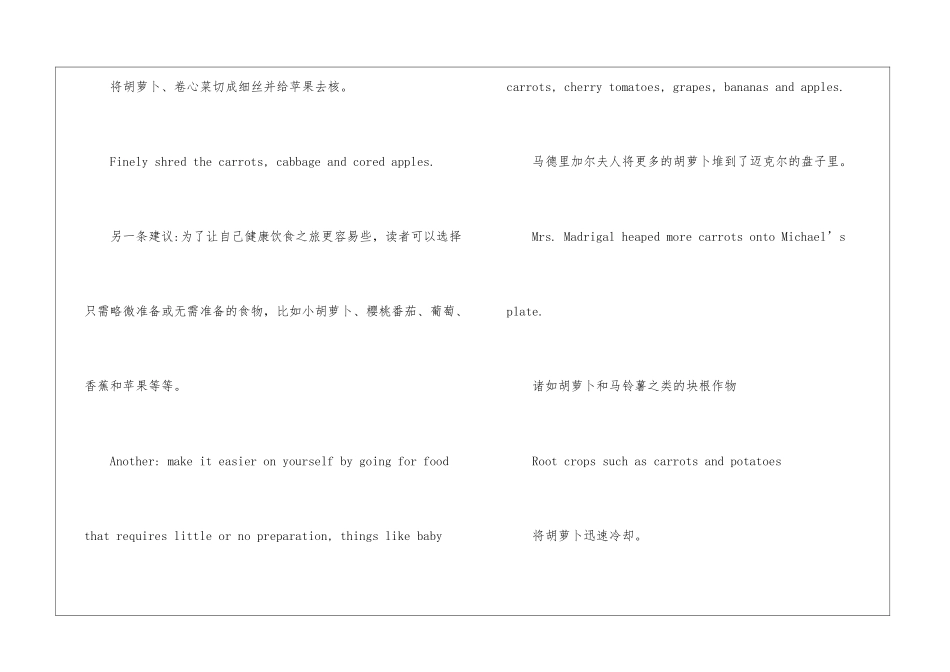 胡萝卜用英语怎么说_第2页
