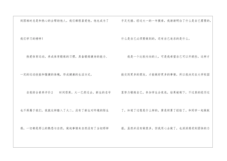 自我综合素质评价_第3页