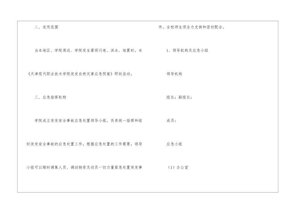 自然灾害应急预案(精选5篇)_第2页