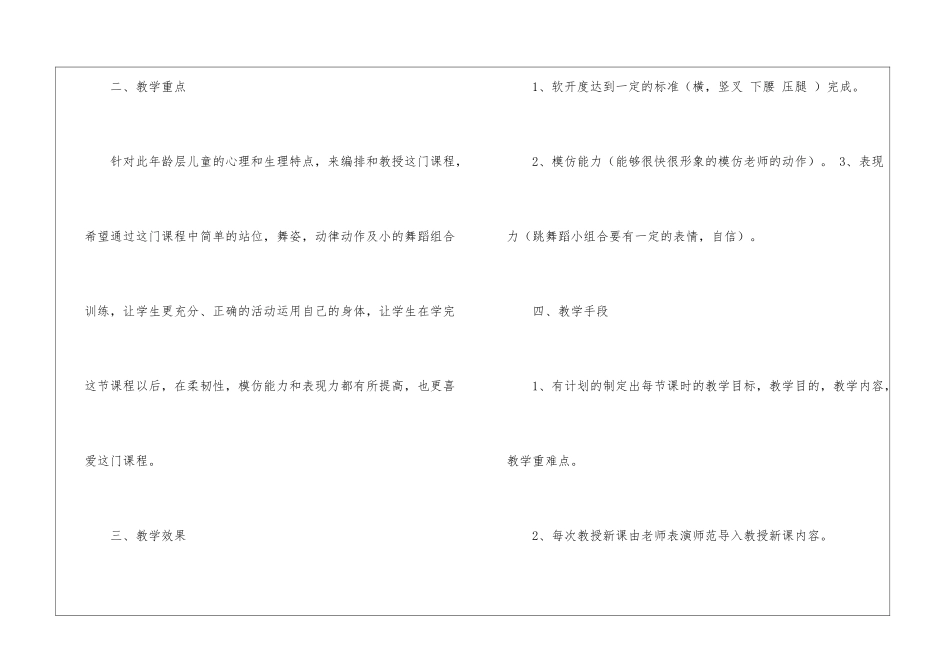 舞蹈教学工作计划四篇_第2页