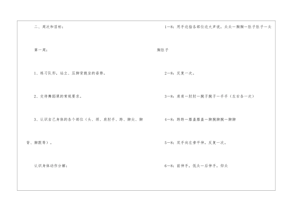 舞蹈教学工作计划模板汇编七篇_第2页