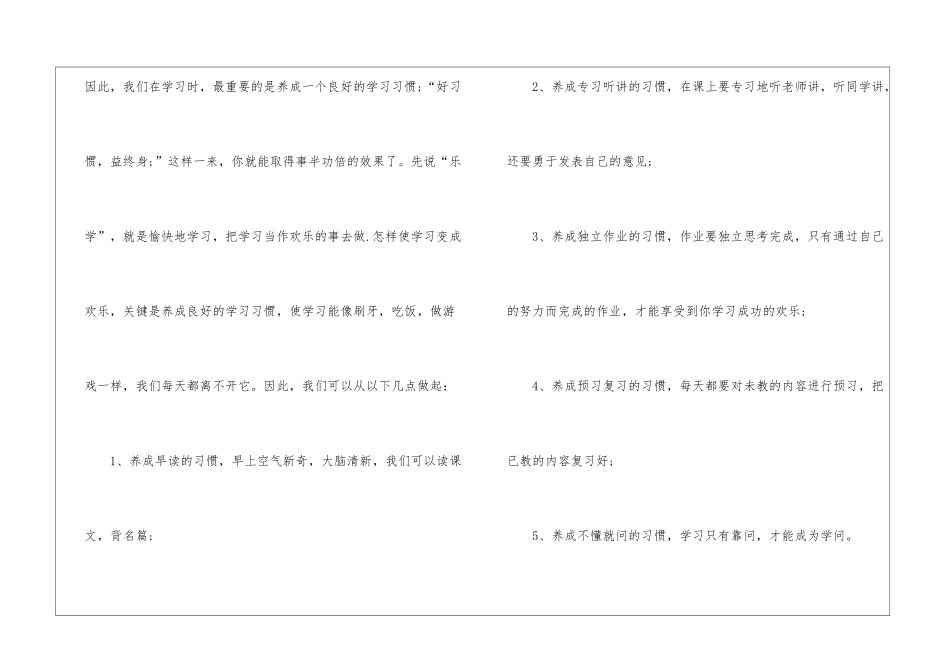 良好行为习惯演讲稿_第3页