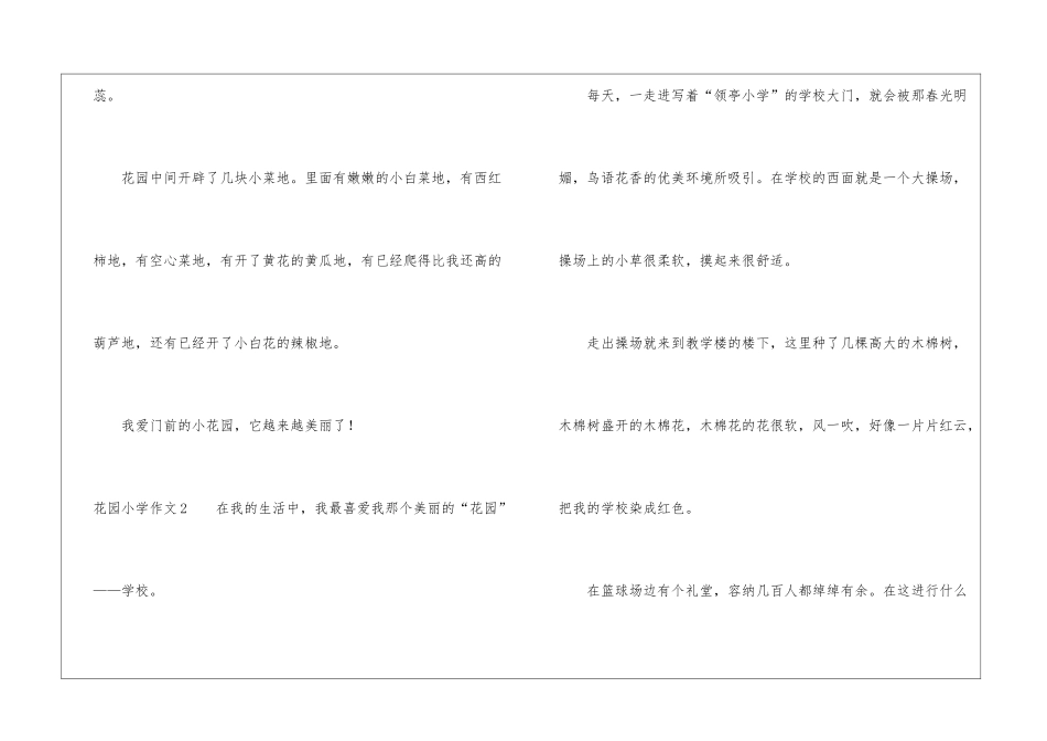 花园小学作文_第2页