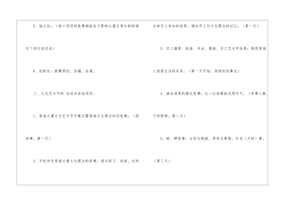 苏州胥城大厦首届文化艺术节方案策划书_第2页