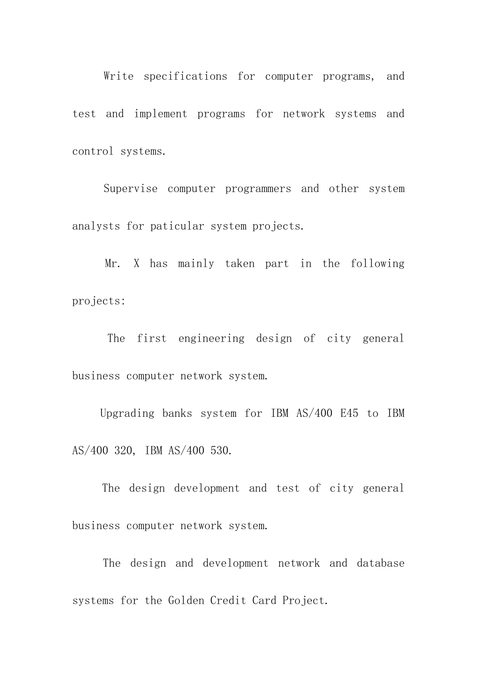 英文工作推荐信样本_第2页