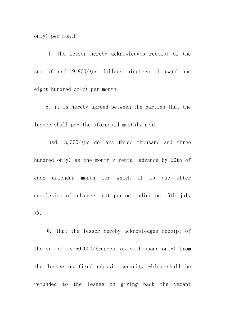 英文版租房合同样本_第3页