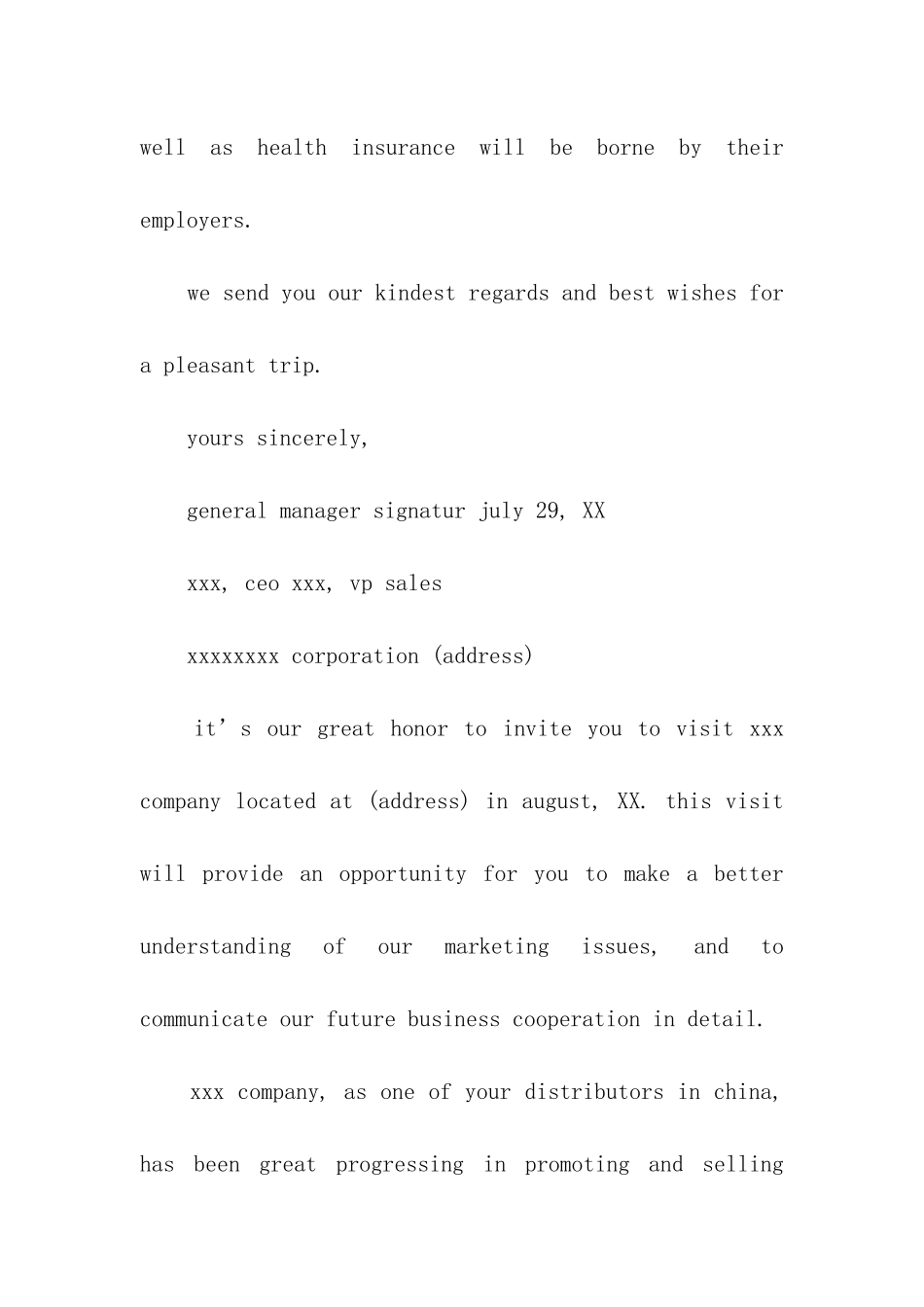 英文邀请函标准模板_第2页