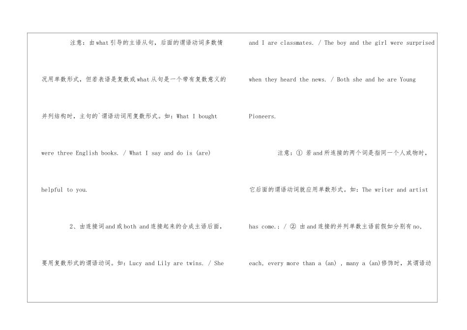 英语主谓知识点总结_第2页