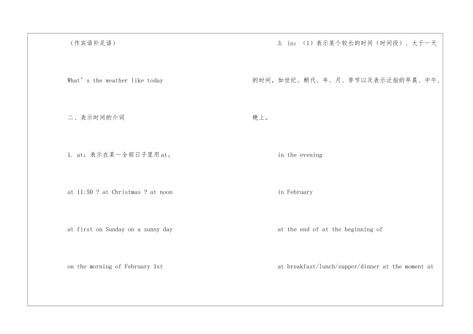 英语介词的知识介绍_第2页