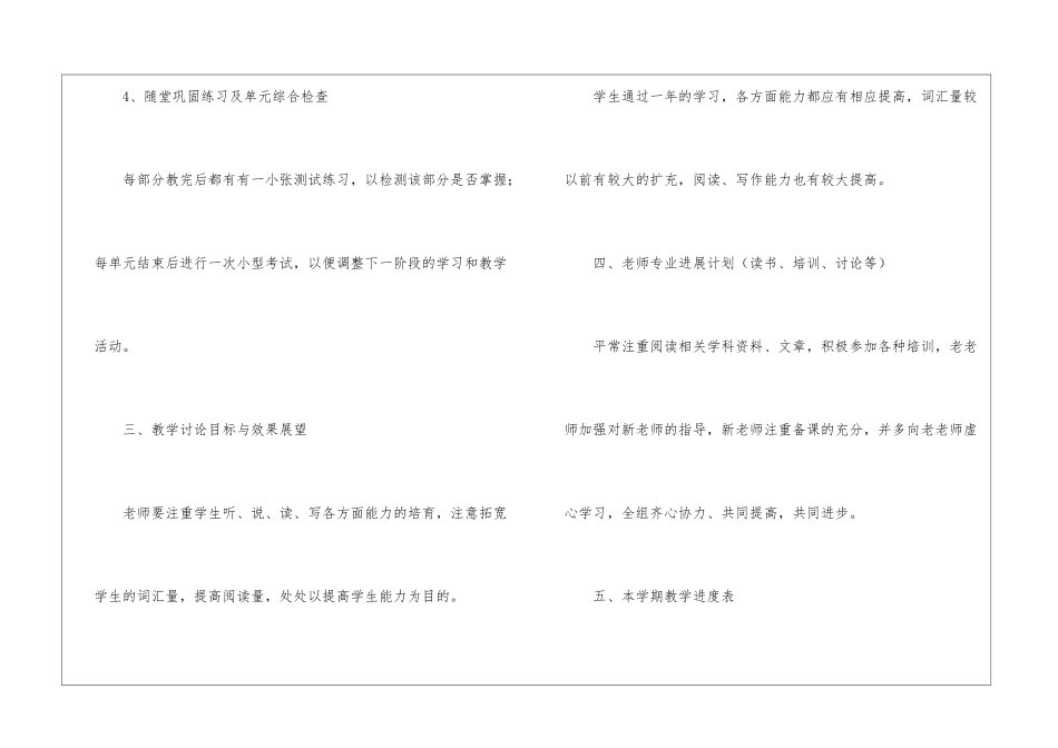 英语备课组教学计划_第3页