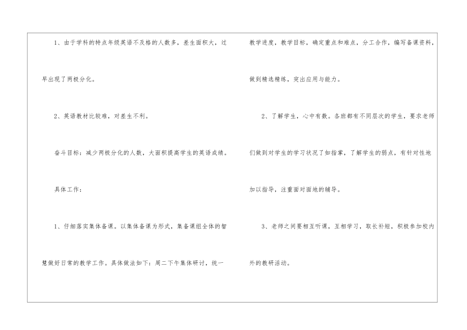 英语备课组工作计划15篇_第2页