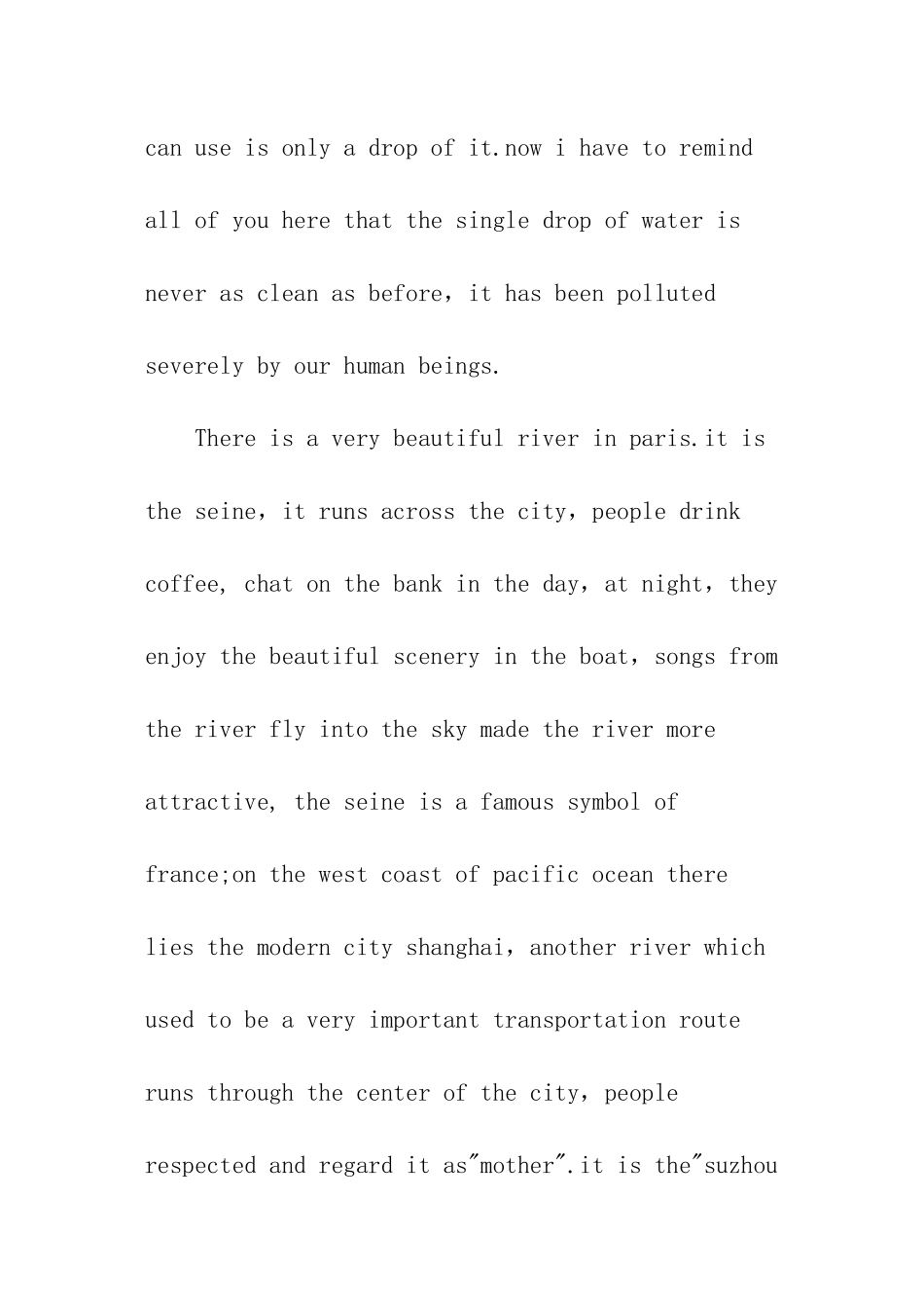 英语节约用水演讲稿_第2页