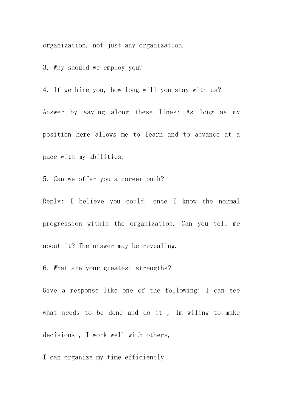 英语面试常遇见问题_第2页