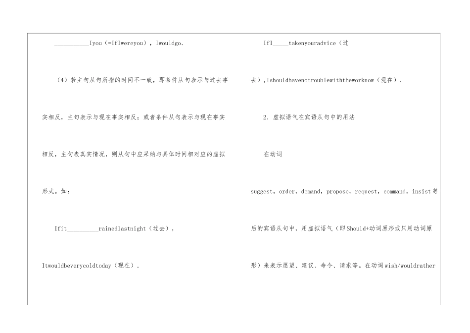虚拟语气英语教案_第3页