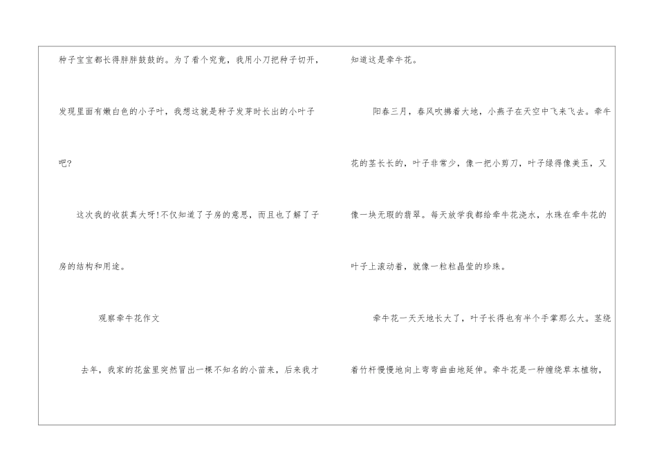 观察牵牛花作文精选_第2页