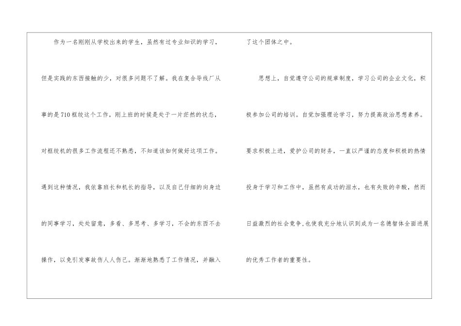 试用期个人工作总结3篇_第2页