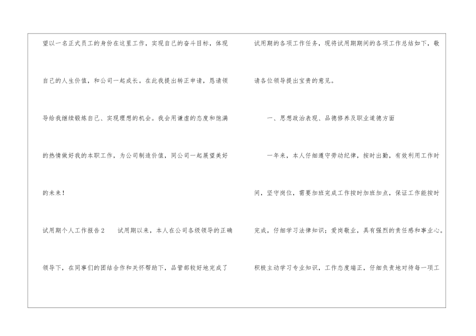 试用期个人工作报告_第3页