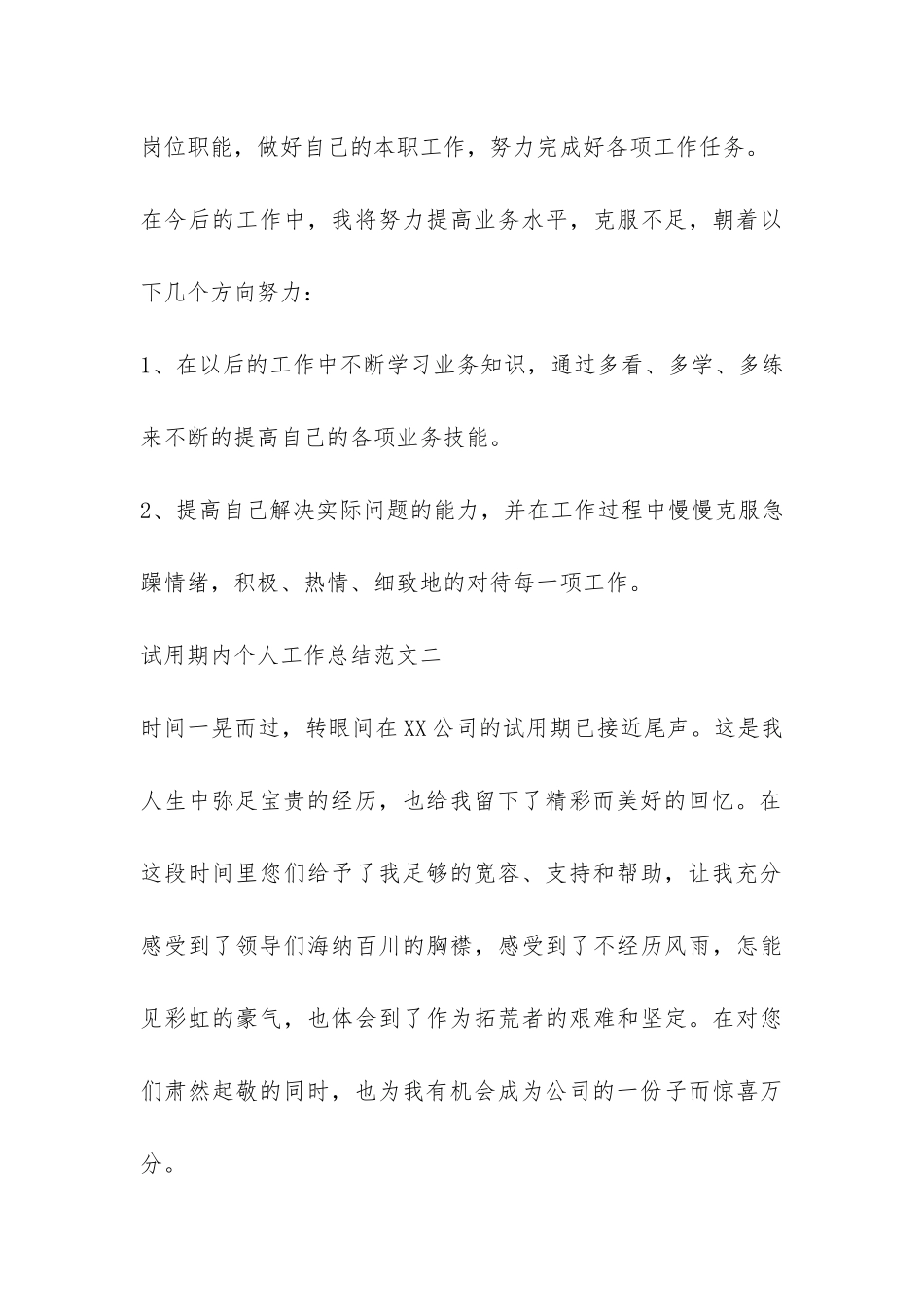 试用期内个人工作总结-_第3页
