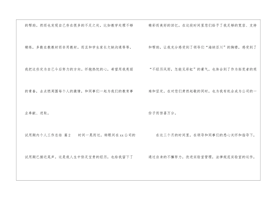 试用期内个人工作总结三篇_第3页