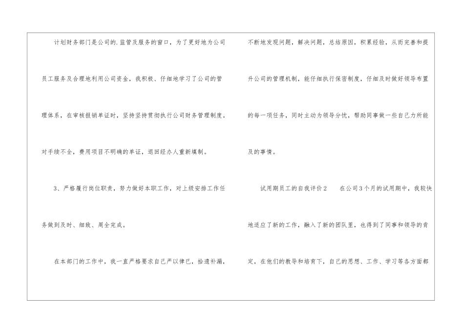 试用期员工的自我评价_第3页