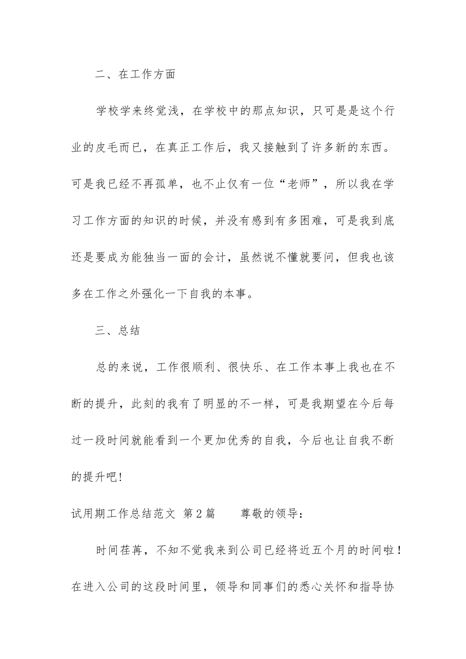 试用期工作总结(推荐15篇)_第3页