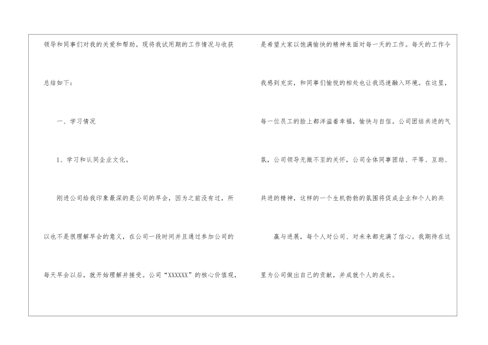 试用期工作总结15篇_第2页