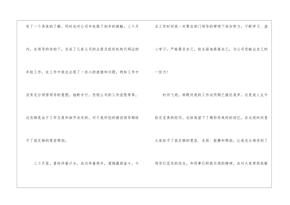 试用期工作总结两篇_第2页